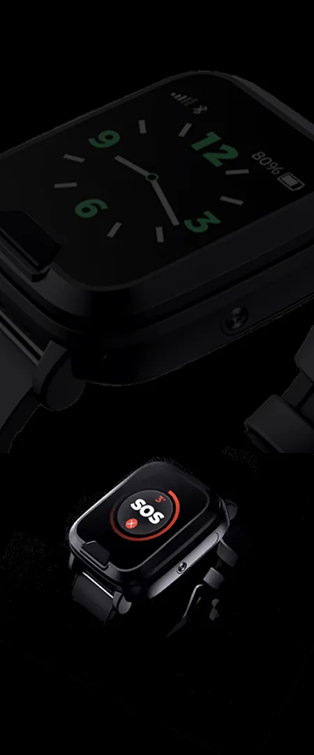 Montre GPS téléassistance Elya – sécurisée Alzheimer, sans abonnement